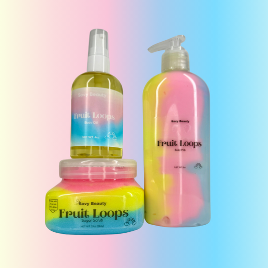 Fruit Loops Body Milk, Sugar Scrub & Body Oil Body Bundle
